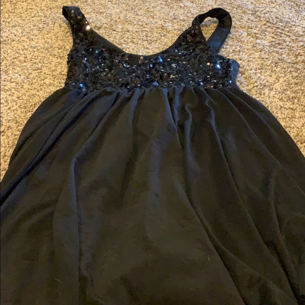 Empire waist stretchy black dress